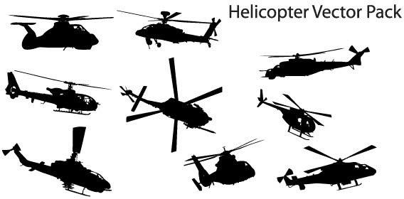 Helicopter free vector pack