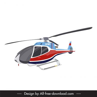 helicopter icon modern flat design 