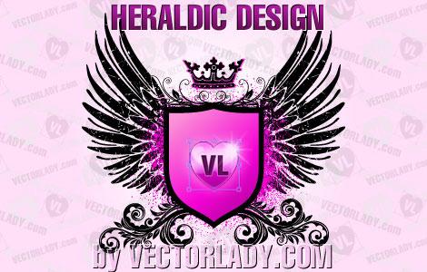 heraldic design shield