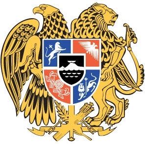Heraldic eagle, Armenia armories vector
