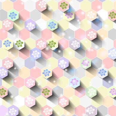 hexagon 3d background