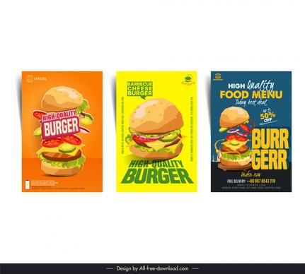 high quality burger flyer templates elegant classical design 