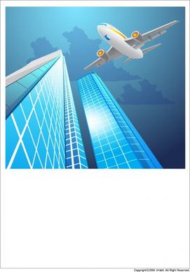 highrise buildings vector