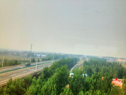 highway and countryside in sandong china