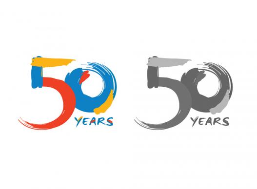 historical 50 years stock graphic