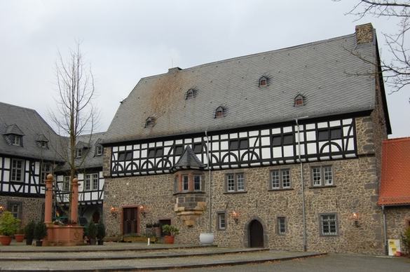 hof courtyard monastery