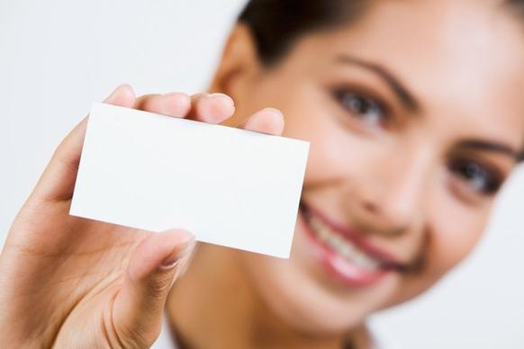 holding a blank business card characters hd picture 3