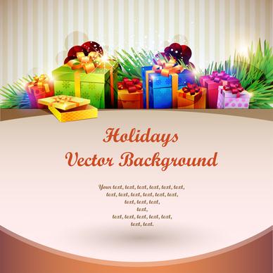 holiday christmas colorful backgrounds vector