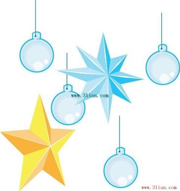 holiday ornaments vector