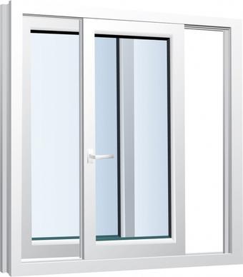 home window template modern elegant horizontal slide design
