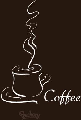 hot coffee illustration