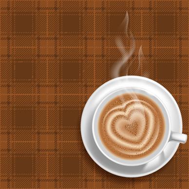 hot coffee vector