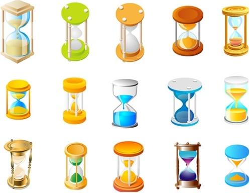 hourglass icon vector