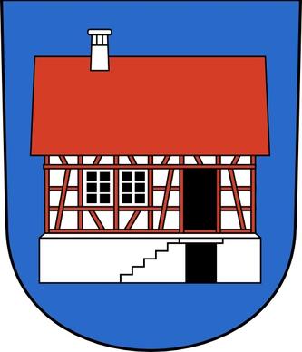 House Building Home Wipp Hausen Am Albis Coat Of Arms clip art