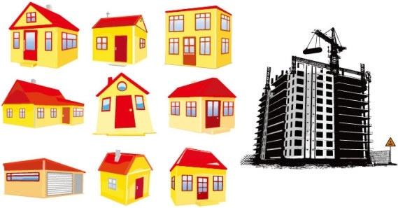 house building vector