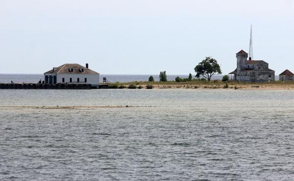 house on shore on washington island wisconsin