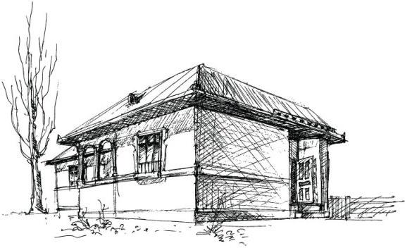 house sketch vector 1