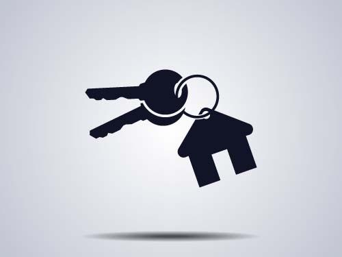houses with key logos vector