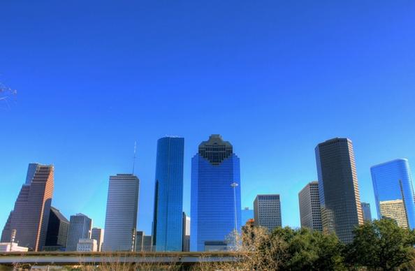 houston skyline in houston texas