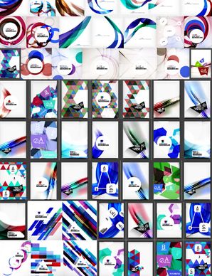 huge collection modern abstract backgrounds vectors