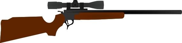 Huting Rifle With Scope clip art