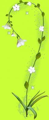 hydrangea flower on green background