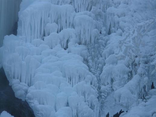 ice cascades ice formations urach waterfall