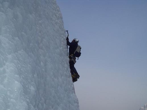ice climbing mountaineering alpine