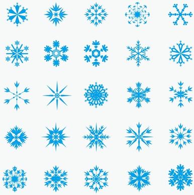 ice crystal snowflakes vector graphic