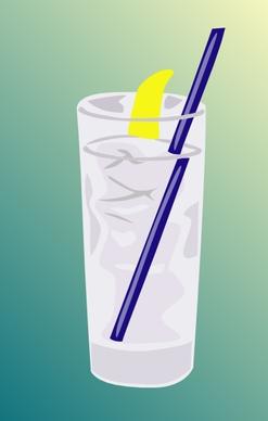 Ice Water Glass clip art