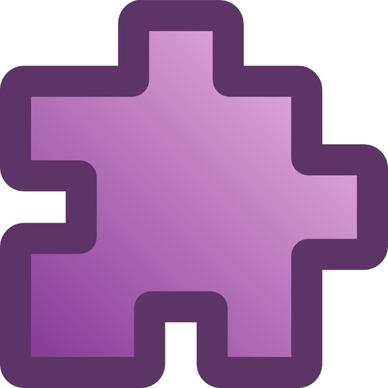 Icon Puzzle Purple clip art