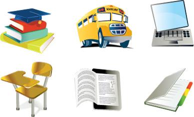 icons based on school and learning