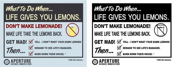 'If life gives you lemons' Vector