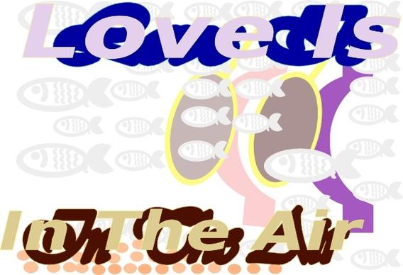Iglooo E Card Love Is In The Air Red Sea Skin Diving Aug clip art