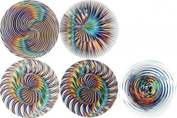 illusion kaleidoscope pattern circle sets