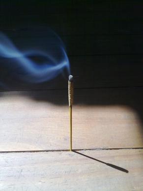 incense smoke burning