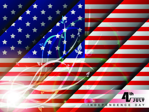 independence day july 4 design elements vector