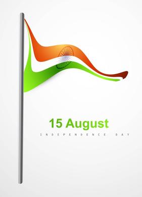 indian flag stylish beautiful background vector