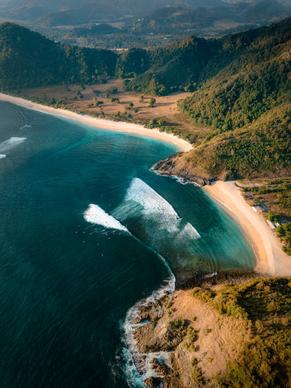 indonesia nature scenery picture beautiful seaside high view