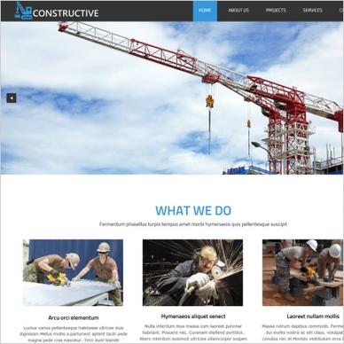industrial construction website template