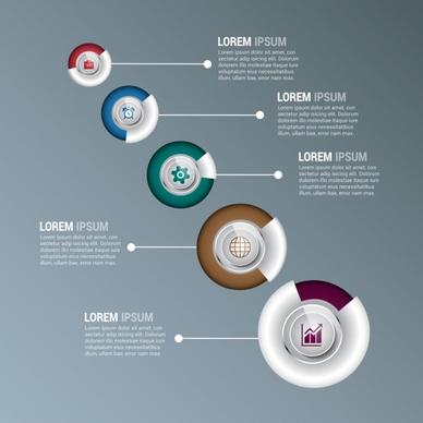 infographic design elements colorful circles decoration