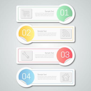 infographic illustration with horizontal labels design