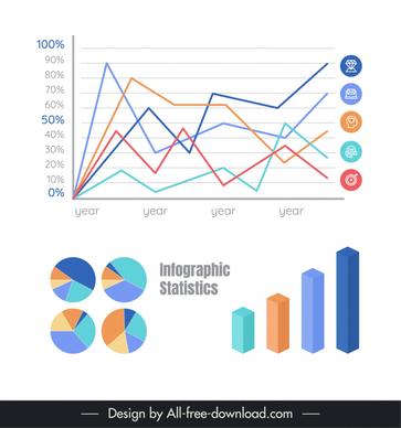 infographic statistics design elements modern elegance 