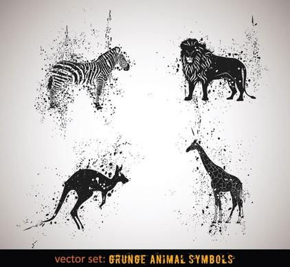 ink animals vector 1