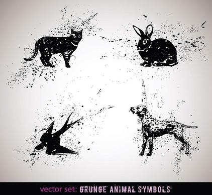 ink animals vector 2