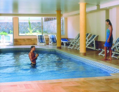 inside pool spa