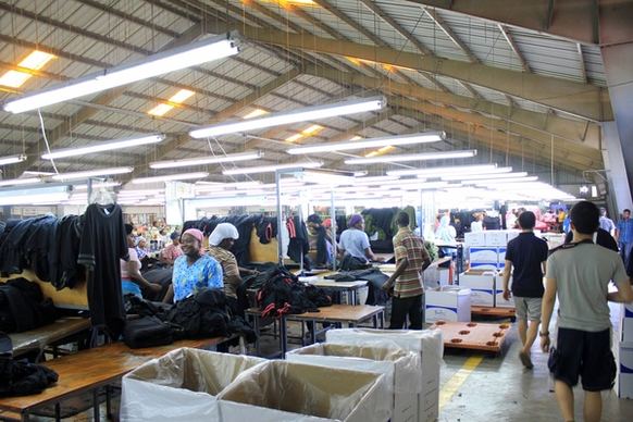 inside the factory at port au prince haiti