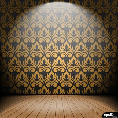 spotlight stage background shining 3d sketch classic wallpaper