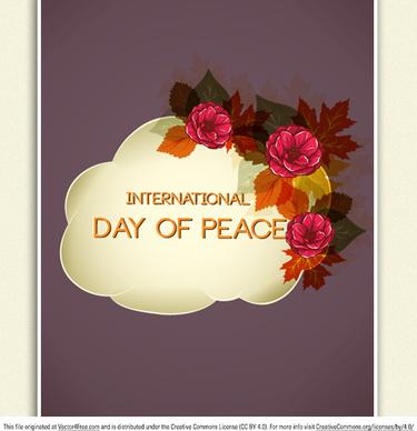 international day of peace vector