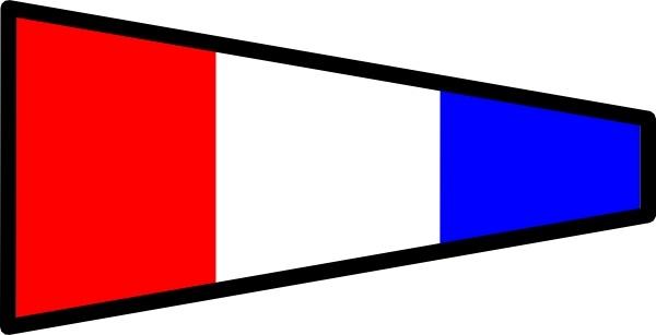 International Maritime Signal Flag 3 clip art
